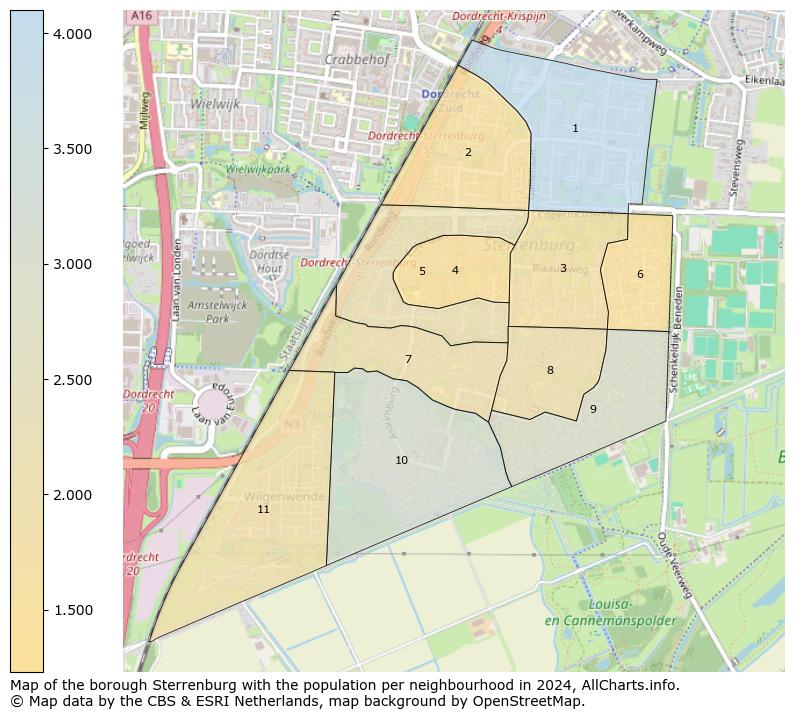 Image of the borough Sterrenburg at the map. This image is used as introduction to this page. This page shows a lot of information about the population in the borough Sterrenburg (such as the distribution by age groups of the residents, the composition of households, whether inhabitants are natives or Dutch with an immigration background, data about the houses (numbers, types, price development, use, type of property, ...) and more (car ownership, energy consumption, ...) based on open data from the Dutch Central Bureau of Statistics and various other sources!