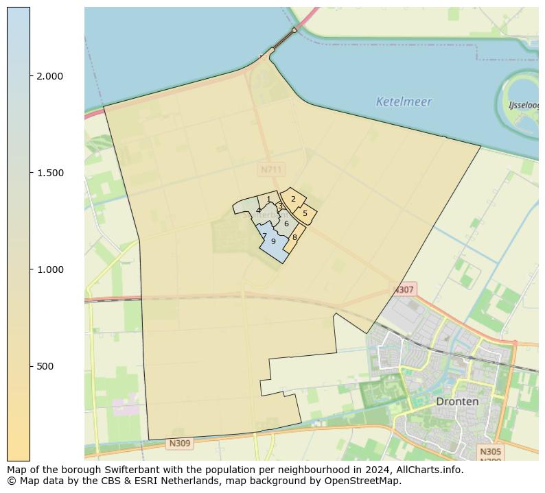 Image of the borough Swifterbant at the map. This image is used as introduction to this page. This page shows a lot of information about the population in the borough Swifterbant (such as the distribution by age groups of the residents, the composition of households, whether inhabitants are natives or Dutch with an immigration background, data about the houses (numbers, types, price development, use, type of property, ...) and more (car ownership, energy consumption, ...) based on open data from the Dutch Central Bureau of Statistics and various other sources!