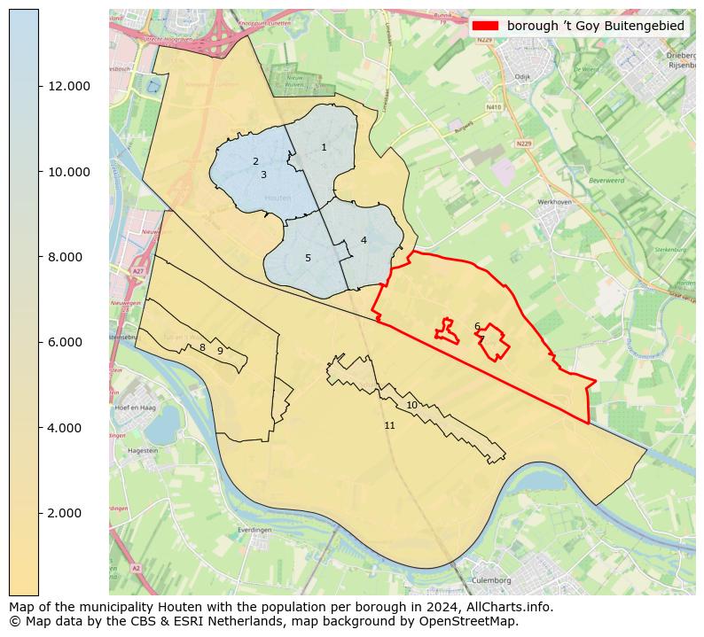 Image of the borough ’t Goy Buitengebied at the map. This image is used as introduction to this page. This page shows a lot of information about the population in the borough ’t Goy Buitengebied (such as the distribution by age groups of the residents, the composition of households, whether inhabitants are natives or Dutch with an immigration background, data about the houses (numbers, types, price development, use, type of property, ...) and more (car ownership, energy consumption, ...) based on open data from the Dutch Central Bureau of Statistics and various other sources!