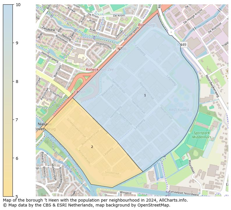 Image of the borough ’t Heen at the map. This image is used as introduction to this page. This page shows a lot of information about the population in the borough ’t Heen (such as the distribution by age groups of the residents, the composition of households, whether inhabitants are natives or Dutch with an immigration background, data about the houses (numbers, types, price development, use, type of property, ...) and more (car ownership, energy consumption, ...) based on open data from the Dutch Central Bureau of Statistics and various other sources!