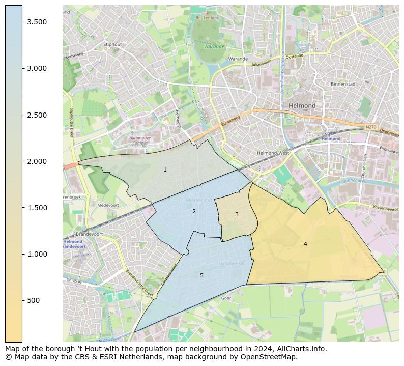 Image of the borough ’t Hout at the map. This image is used as introduction to this page. This page shows a lot of information about the population in the borough ’t Hout (such as the distribution by age groups of the residents, the composition of households, whether inhabitants are natives or Dutch with an immigration background, data about the houses (numbers, types, price development, use, type of property, ...) and more (car ownership, energy consumption, ...) based on open data from the Dutch Central Bureau of Statistics and various other sources!