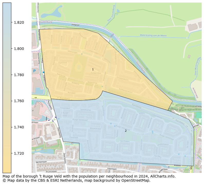 Image of the borough ’t Ruige Veld at the map. This image is used as introduction to this page. This page shows a lot of information about the population in the borough ’t Ruige Veld (such as the distribution by age groups of the residents, the composition of households, whether inhabitants are natives or Dutch with an immigration background, data about the houses (numbers, types, price development, use, type of property, ...) and more (car ownership, energy consumption, ...) based on open data from the Dutch Central Bureau of Statistics and various other sources!