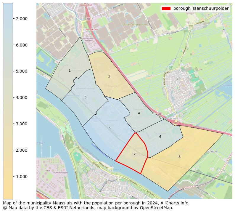 Image of the borough Taanschuurpolder at the map. This image is used as introduction to this page. This page shows a lot of information about the population in the borough Taanschuurpolder (such as the distribution by age groups of the residents, the composition of households, whether inhabitants are natives or Dutch with an immigration background, data about the houses (numbers, types, price development, use, type of property, ...) and more (car ownership, energy consumption, ...) based on open data from the Dutch Central Bureau of Statistics and various other sources!