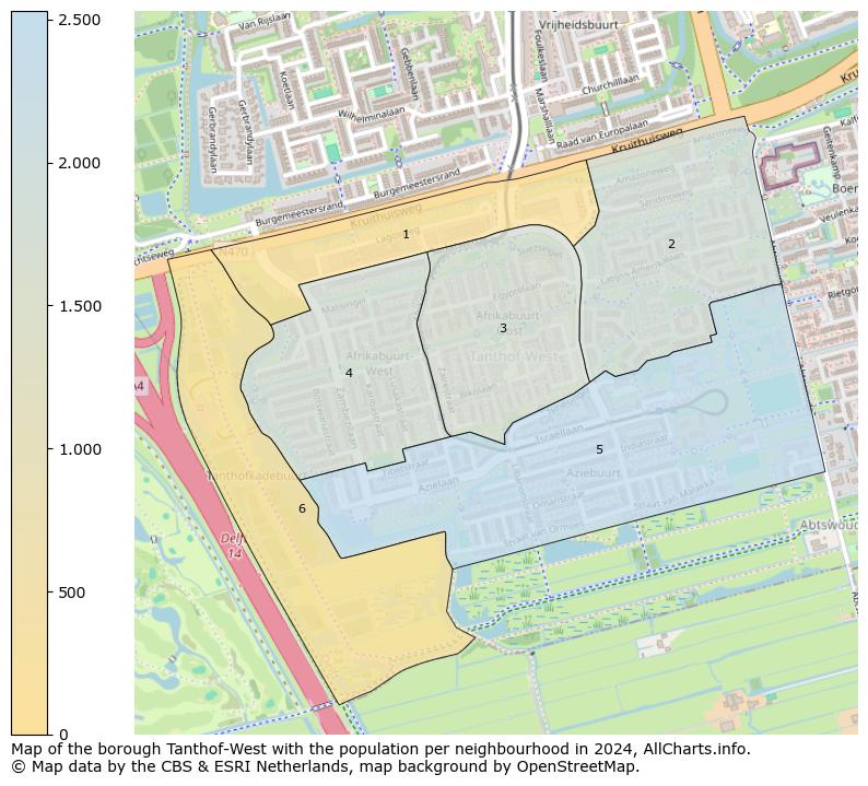 Image of the borough Tanthof-West at the map. This image is used as introduction to this page. This page shows a lot of information about the population in the borough Tanthof-West (such as the distribution by age groups of the residents, the composition of households, whether inhabitants are natives or Dutch with an immigration background, data about the houses (numbers, types, price development, use, type of property, ...) and more (car ownership, energy consumption, ...) based on open data from the Dutch Central Bureau of Statistics and various other sources!