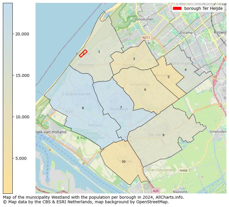 Image of the borough Ter Heijde at the map. This image is used as introduction to this page. This page shows a lot of information about the population in the borough Ter Heijde (such as the distribution by age groups of the residents, the composition of households, whether inhabitants are natives or Dutch with an immigration background, data about the houses (numbers, types, price development, use, type of property, ...) and more (car ownership, energy consumption, ...) based on open data from the Dutch Central Bureau of Statistics and various other sources!