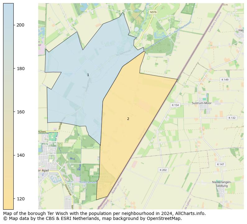 Image of the borough Ter Wisch at the map. This image is used as introduction to this page. This page shows a lot of information about the population in the borough Ter Wisch (such as the distribution by age groups of the residents, the composition of households, whether inhabitants are natives or Dutch with an immigration background, data about the houses (numbers, types, price development, use, type of property, ...) and more (car ownership, energy consumption, ...) based on open data from the Dutch Central Bureau of Statistics and various other sources!