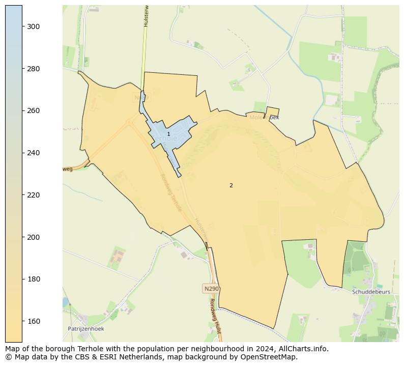 Image of the borough Terhole at the map. This image is used as introduction to this page. This page shows a lot of information about the population in the borough Terhole (such as the distribution by age groups of the residents, the composition of households, whether inhabitants are natives or Dutch with an immigration background, data about the houses (numbers, types, price development, use, type of property, ...) and more (car ownership, energy consumption, ...) based on open data from the Dutch Central Bureau of Statistics and various other sources!