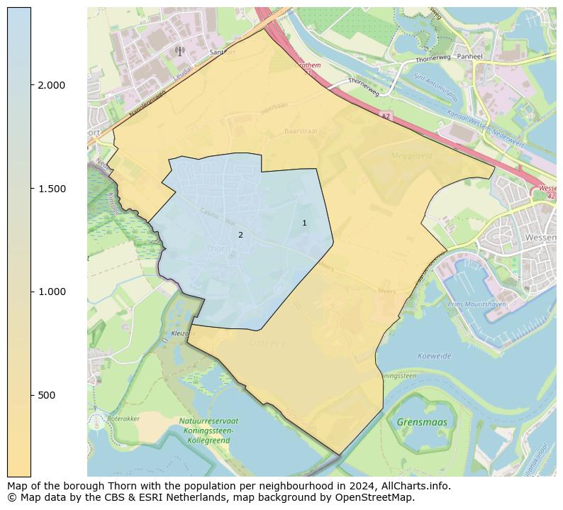 Image of the borough Thorn at the map. This image is used as introduction to this page. This page shows a lot of information about the population in the borough Thorn (such as the distribution by age groups of the residents, the composition of households, whether inhabitants are natives or Dutch with an immigration background, data about the houses (numbers, types, price development, use, type of property, ...) and more (car ownership, energy consumption, ...) based on open data from the Dutch Central Bureau of Statistics and various other sources!