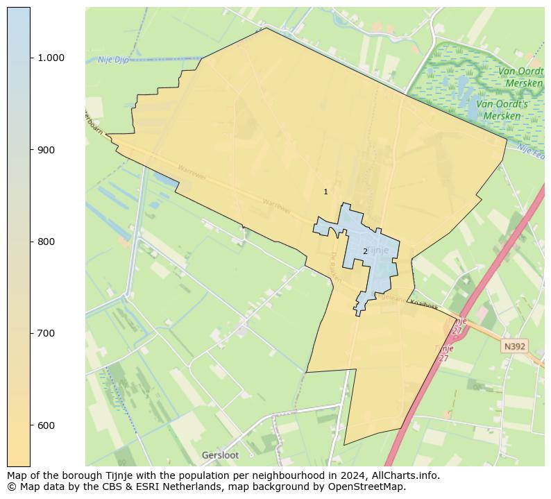 Image of the borough Tijnje at the map. This image is used as introduction to this page. This page shows a lot of information about the population in the borough Tijnje (such as the distribution by age groups of the residents, the composition of households, whether inhabitants are natives or Dutch with an immigration background, data about the houses (numbers, types, price development, use, type of property, ...) and more (car ownership, energy consumption, ...) based on open data from the Dutch Central Bureau of Statistics and various other sources!