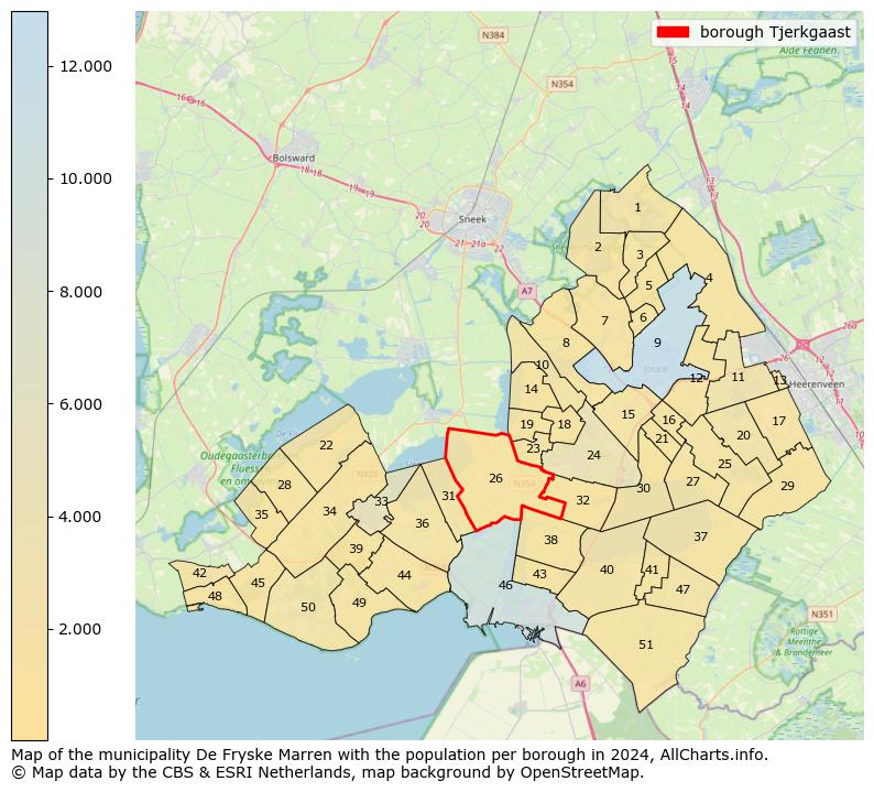 Image of the borough Tjerkgaast at the map. This image is used as introduction to this page. This page shows a lot of information about the population in the borough Tjerkgaast (such as the distribution by age groups of the residents, the composition of households, whether inhabitants are natives or Dutch with an immigration background, data about the houses (numbers, types, price development, use, type of property, ...) and more (car ownership, energy consumption, ...) based on open data from the Dutch Central Bureau of Statistics and various other sources!