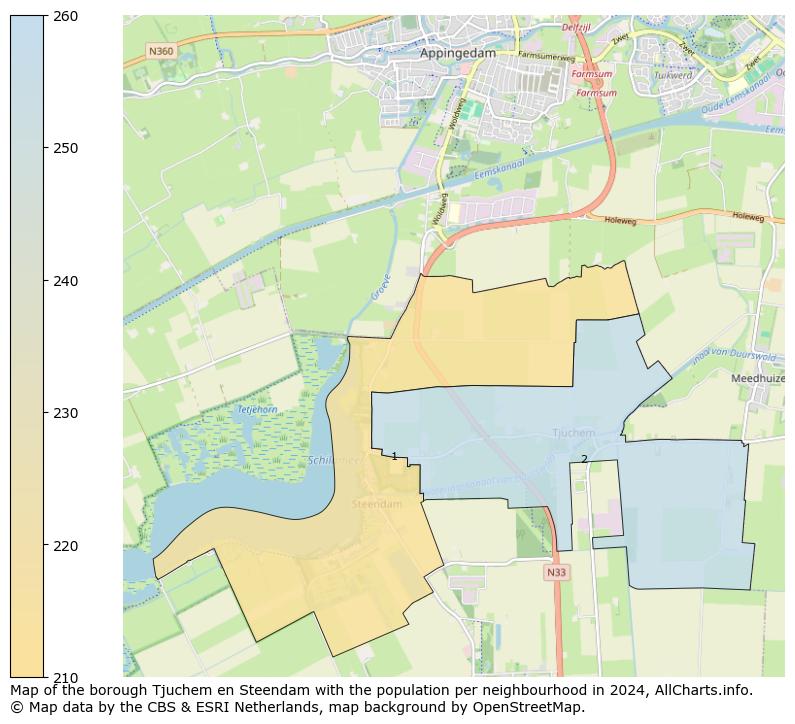 Image of the borough Tjuchem en Steendam at the map. This image is used as introduction to this page. This page shows a lot of information about the population in the borough Tjuchem en Steendam (such as the distribution by age groups of the residents, the composition of households, whether inhabitants are natives or Dutch with an immigration background, data about the houses (numbers, types, price development, use, type of property, ...) and more (car ownership, energy consumption, ...) based on open data from the Dutch Central Bureau of Statistics and various other sources!