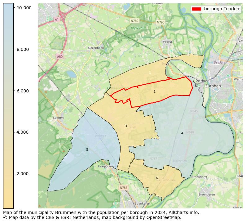 Image of the borough Tonden at the map. This image is used as introduction to this page. This page shows a lot of information about the population in the borough Tonden (such as the distribution by age groups of the residents, the composition of households, whether inhabitants are natives or Dutch with an immigration background, data about the houses (numbers, types, price development, use, type of property, ...) and more (car ownership, energy consumption, ...) based on open data from the Dutch Central Bureau of Statistics and various other sources!