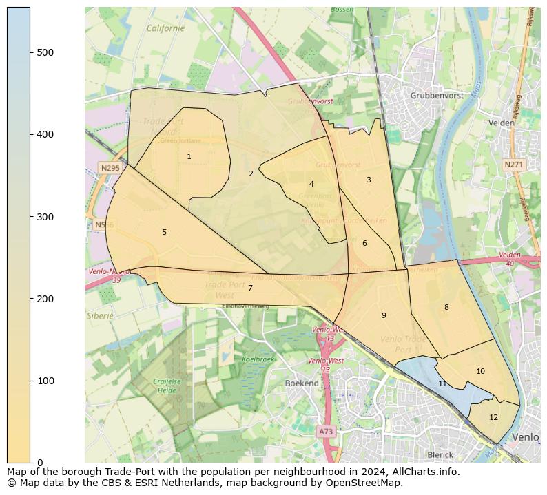 Image of the borough Trade-Port at the map. This image is used as introduction to this page. This page shows a lot of information about the population in the borough Trade-Port (such as the distribution by age groups of the residents, the composition of households, whether inhabitants are natives or Dutch with an immigration background, data about the houses (numbers, types, price development, use, type of property, ...) and more (car ownership, energy consumption, ...) based on open data from the Dutch Central Bureau of Statistics and various other sources!