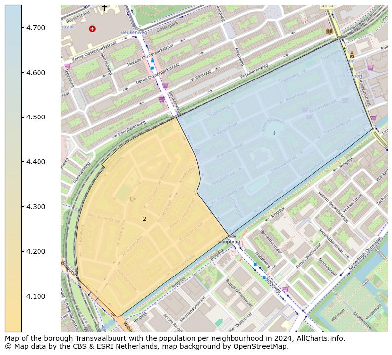 Image of the borough Transvaalbuurt at the map. This image is used as introduction to this page. This page shows a lot of information about the population in the borough Transvaalbuurt (such as the distribution by age groups of the residents, the composition of households, whether inhabitants are natives or Dutch with an immigration background, data about the houses (numbers, types, price development, use, type of property, ...) and more (car ownership, energy consumption, ...) based on open data from the Dutch Central Bureau of Statistics and various other sources!