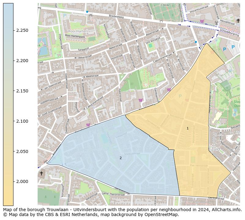 Image of the borough Trouwlaan - Uitvindersbuurt at the map. This image is used as introduction to this page. This page shows a lot of information about the population in the borough Trouwlaan - Uitvindersbuurt (such as the distribution by age groups of the residents, the composition of households, whether inhabitants are natives or Dutch with an immigration background, data about the houses (numbers, types, price development, use, type of property, ...) and more (car ownership, energy consumption, ...) based on open data from the Dutch Central Bureau of Statistics and various other sources!