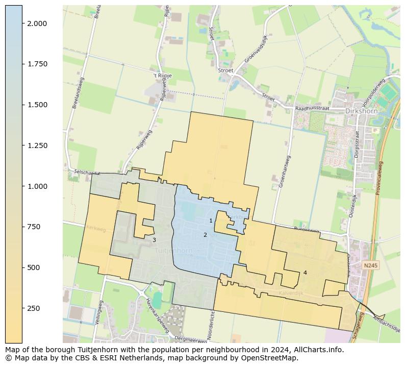 Image of the borough Tuitjenhorn at the map. This image is used as introduction to this page. This page shows a lot of information about the population in the borough Tuitjenhorn (such as the distribution by age groups of the residents, the composition of households, whether inhabitants are natives or Dutch with an immigration background, data about the houses (numbers, types, price development, use, type of property, ...) and more (car ownership, energy consumption, ...) based on open data from the Dutch Central Bureau of Statistics and various other sources!