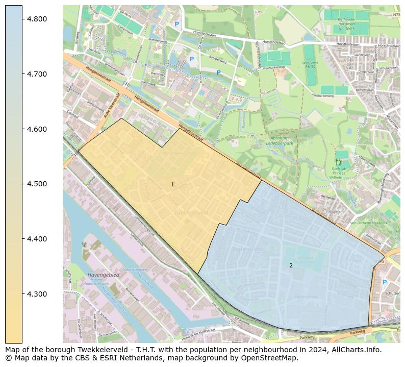 Image of the borough Twekkelerveld - T.H.T. at the map. This image is used as introduction to this page. This page shows a lot of information about the population in the borough Twekkelerveld - T.H.T. (such as the distribution by age groups of the residents, the composition of households, whether inhabitants are natives or Dutch with an immigration background, data about the houses (numbers, types, price development, use, type of property, ...) and more (car ownership, energy consumption, ...) based on open data from the Dutch Central Bureau of Statistics and various other sources!