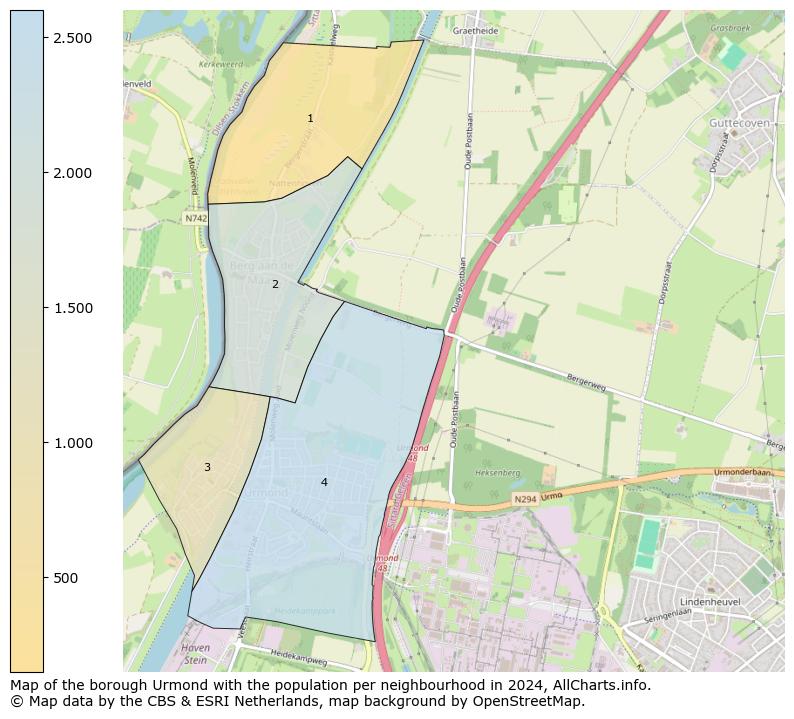 Image of the borough Urmond at the map. This image is used as introduction to this page. This page shows a lot of information about the population in the borough Urmond (such as the distribution by age groups of the residents, the composition of households, whether inhabitants are natives or Dutch with an immigration background, data about the houses (numbers, types, price development, use, type of property, ...) and more (car ownership, energy consumption, ...) based on open data from the Dutch Central Bureau of Statistics and various other sources!