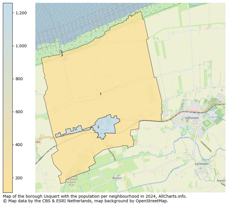 Image of the borough Usquert at the map. This image is used as introduction to this page. This page shows a lot of information about the population in the borough Usquert (such as the distribution by age groups of the residents, the composition of households, whether inhabitants are natives or Dutch with an immigration background, data about the houses (numbers, types, price development, use, type of property, ...) and more (car ownership, energy consumption, ...) based on open data from the Dutch Central Bureau of Statistics and various other sources!