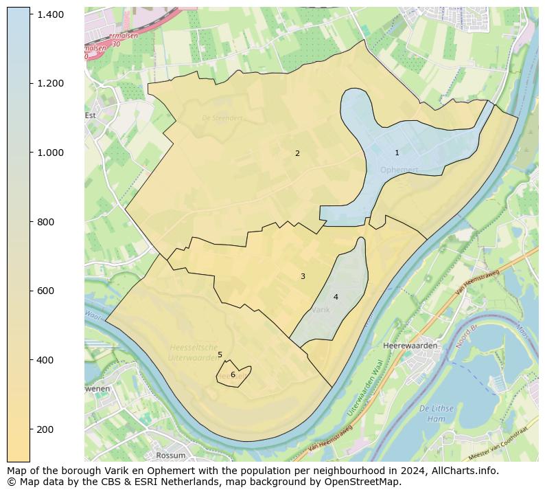 Image of the borough Varik en Ophemert at the map. This image is used as introduction to this page. This page shows a lot of information about the population in the borough Varik en Ophemert (such as the distribution by age groups of the residents, the composition of households, whether inhabitants are natives or Dutch with an immigration background, data about the houses (numbers, types, price development, use, type of property, ...) and more (car ownership, energy consumption, ...) based on open data from the Dutch Central Bureau of Statistics and various other sources!