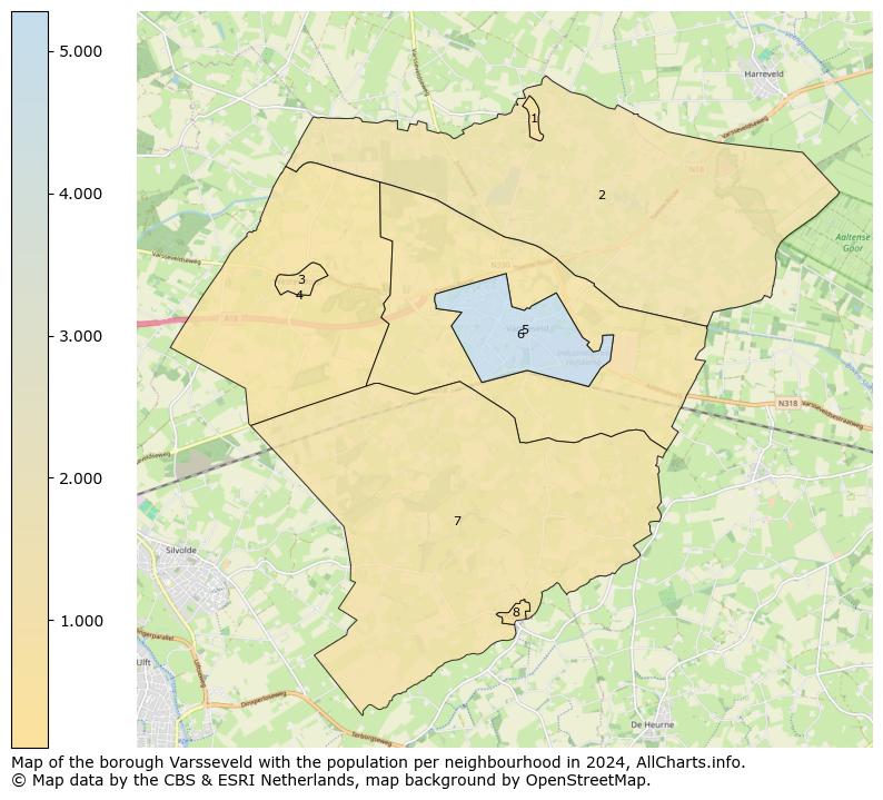 Image of the borough Varsseveld at the map. This image is used as introduction to this page. This page shows a lot of information about the population in the borough Varsseveld (such as the distribution by age groups of the residents, the composition of households, whether inhabitants are natives or Dutch with an immigration background, data about the houses (numbers, types, price development, use, type of property, ...) and more (car ownership, energy consumption, ...) based on open data from the Dutch Central Bureau of Statistics and various other sources!