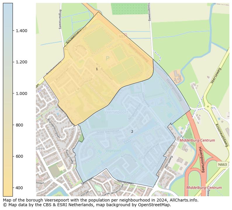 Image of the borough Veersepoort at the map. This image is used as introduction to this page. This page shows a lot of information about the population in the borough Veersepoort (such as the distribution by age groups of the residents, the composition of households, whether inhabitants are natives or Dutch with an immigration background, data about the houses (numbers, types, price development, use, type of property, ...) and more (car ownership, energy consumption, ...) based on open data from the Dutch Central Bureau of Statistics and various other sources!