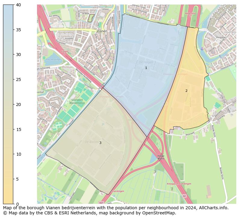 Image of the borough Vianen bedrijventerrein at the map. This image is used as introduction to this page. This page shows a lot of information about the population in the borough Vianen bedrijventerrein (such as the distribution by age groups of the residents, the composition of households, whether inhabitants are natives or Dutch with an immigration background, data about the houses (numbers, types, price development, use, type of property, ...) and more (car ownership, energy consumption, ...) based on open data from the Dutch Central Bureau of Statistics and various other sources!