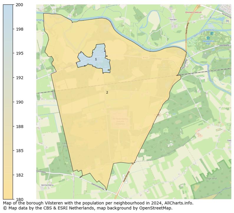 Image of the borough Vilsteren at the map. This image is used as introduction to this page. This page shows a lot of information about the population in the borough Vilsteren (such as the distribution by age groups of the residents, the composition of households, whether inhabitants are natives or Dutch with an immigration background, data about the houses (numbers, types, price development, use, type of property, ...) and more (car ownership, energy consumption, ...) based on open data from the Dutch Central Bureau of Statistics and various other sources!