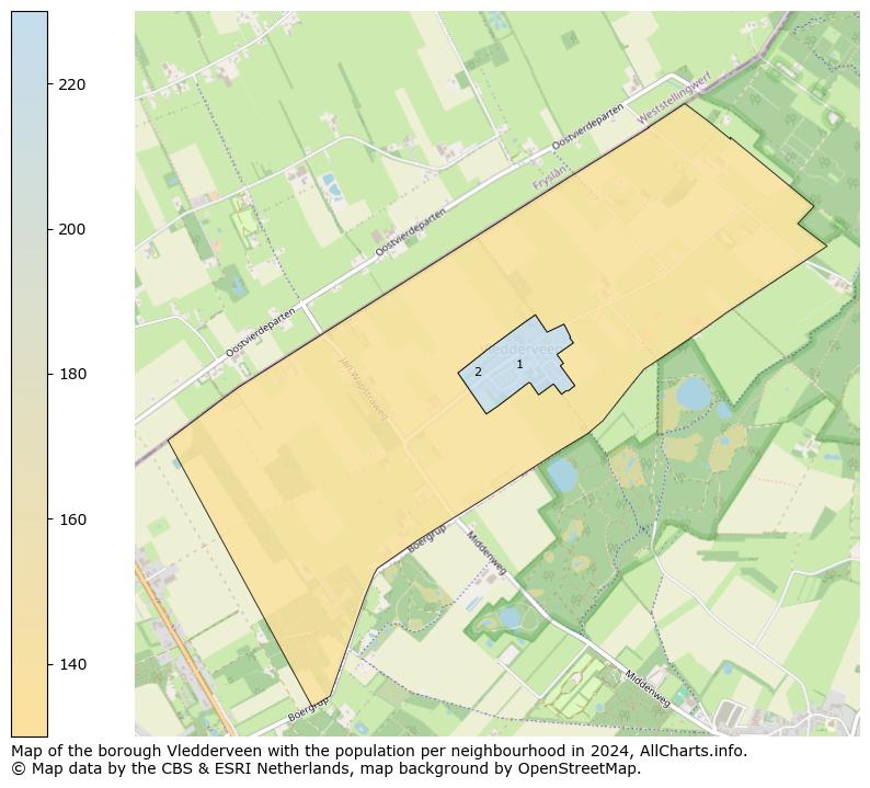 Image of the borough Vledderveen at the map. This image is used as introduction to this page. This page shows a lot of information about the population in the borough Vledderveen (such as the distribution by age groups of the residents, the composition of households, whether inhabitants are natives or Dutch with an immigration background, data about the houses (numbers, types, price development, use, type of property, ...) and more (car ownership, energy consumption, ...) based on open data from the Dutch Central Bureau of Statistics and various other sources!