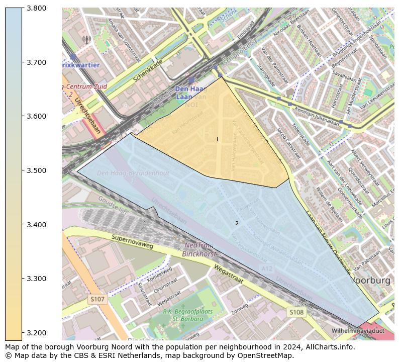 Image of the borough Voorburg Noord at the map. This image is used as introduction to this page. This page shows a lot of information about the population in the borough Voorburg Noord (such as the distribution by age groups of the residents, the composition of households, whether inhabitants are natives or Dutch with an immigration background, data about the houses (numbers, types, price development, use, type of property, ...) and more (car ownership, energy consumption, ...) based on open data from the Dutch Central Bureau of Statistics and various other sources!