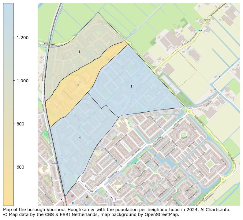 Image of the borough Voorhout Hooghkamer at the map. This image is used as introduction to this page. This page shows a lot of information about the population in the borough Voorhout Hooghkamer (such as the distribution by age groups of the residents, the composition of households, whether inhabitants are natives or Dutch with an immigration background, data about the houses (numbers, types, price development, use, type of property, ...) and more (car ownership, energy consumption, ...) based on open data from the Dutch Central Bureau of Statistics and various other sources!