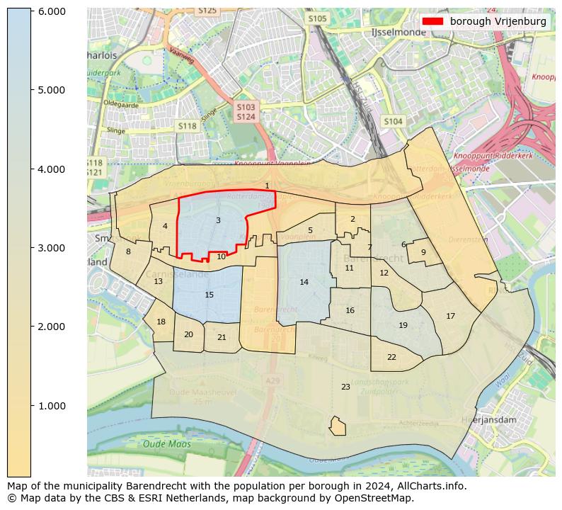 Image of the borough Vrijenburg at the map. This image is used as introduction to this page. This page shows a lot of information about the population in the borough Vrijenburg (such as the distribution by age groups of the residents, the composition of households, whether inhabitants are natives or Dutch with an immigration background, data about the houses (numbers, types, price development, use, type of property, ...) and more (car ownership, energy consumption, ...) based on open data from the Dutch Central Bureau of Statistics and various other sources!