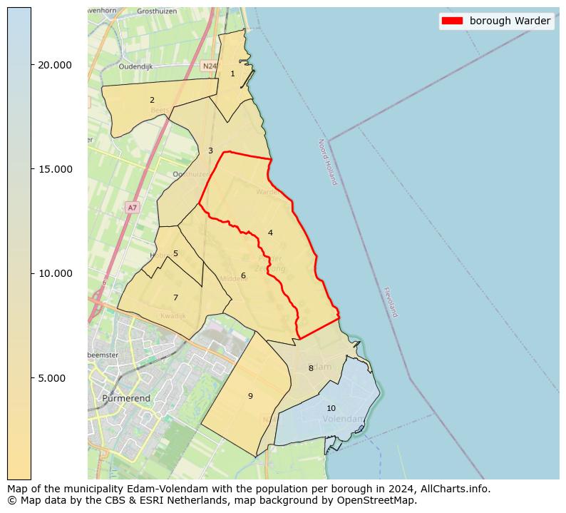 Image of the borough Warder at the map. This image is used as introduction to this page. This page shows a lot of information about the population in the borough Warder (such as the distribution by age groups of the residents, the composition of households, whether inhabitants are natives or Dutch with an immigration background, data about the houses (numbers, types, price development, use, type of property, ...) and more (car ownership, energy consumption, ...) based on open data from the Dutch Central Bureau of Statistics and various other sources!