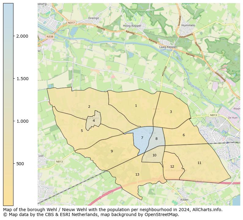 Image of the borough Wehl / Nieuw Wehl at the map. This image is used as introduction to this page. This page shows a lot of information about the population in the borough Wehl / Nieuw Wehl (such as the distribution by age groups of the residents, the composition of households, whether inhabitants are natives or Dutch with an immigration background, data about the houses (numbers, types, price development, use, type of property, ...) and more (car ownership, energy consumption, ...) based on open data from the Dutch Central Bureau of Statistics and various other sources!