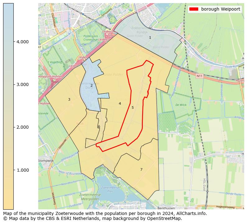 Image of the borough Weipoort at the map. This image is used as introduction to this page. This page shows a lot of information about the population in the borough Weipoort (such as the distribution by age groups of the residents, the composition of households, whether inhabitants are natives or Dutch with an immigration background, data about the houses (numbers, types, price development, use, type of property, ...) and more (car ownership, energy consumption, ...) based on open data from the Dutch Central Bureau of Statistics and various other sources!