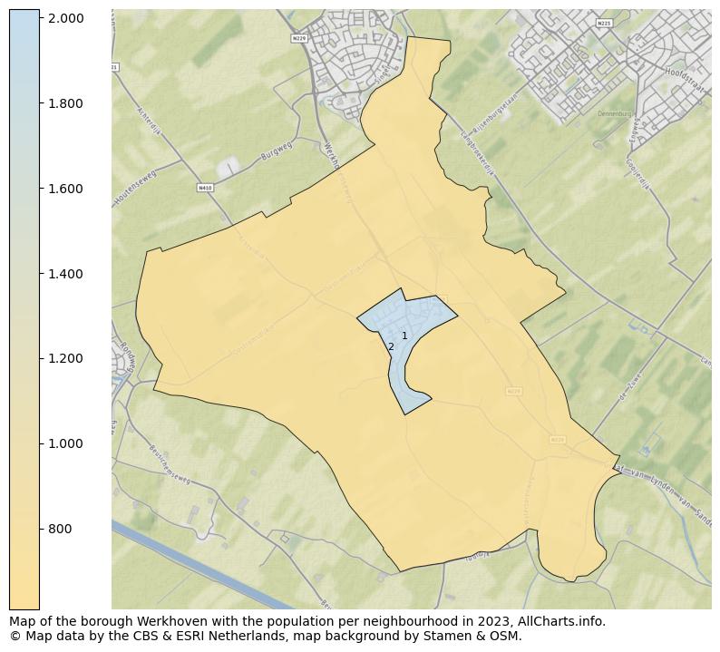 Map of the borough Werkhoven with the population per neighbourhood in 2023. This page shows a lot of information about residents (such as the distribution by age groups, family composition, gender, native or Dutch with an immigration background, ...), homes (numbers, types, price development, use, type of property, ...) and more (car ownership, energy consumption, ...) based on open data from the Dutch Central Bureau of Statistics and various other sources!