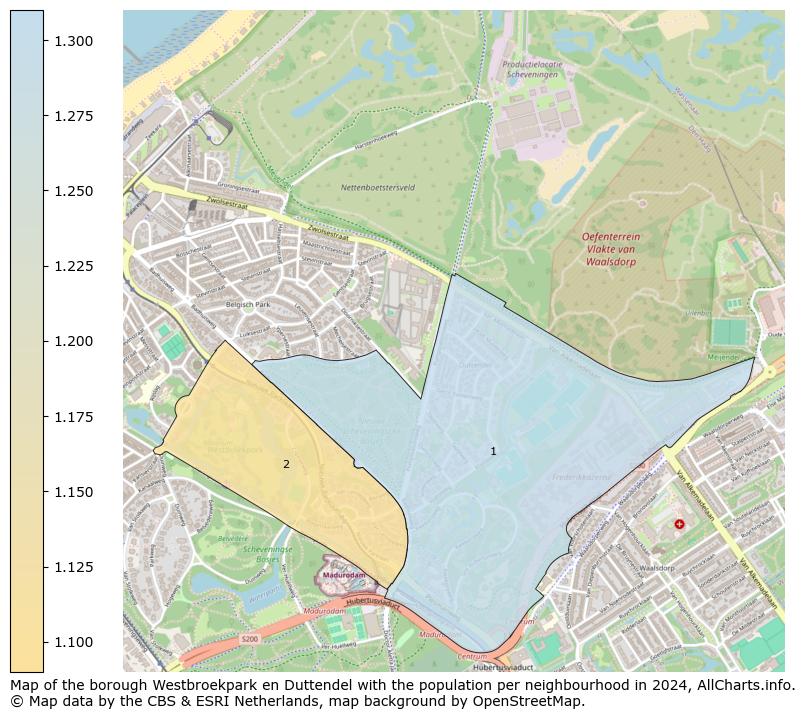 Image of the borough Westbroekpark en Duttendel at the map. This image is used as introduction to this page. This page shows a lot of information about the population in the borough Westbroekpark en Duttendel (such as the distribution by age groups of the residents, the composition of households, whether inhabitants are natives or Dutch with an immigration background, data about the houses (numbers, types, price development, use, type of property, ...) and more (car ownership, energy consumption, ...) based on open data from the Dutch Central Bureau of Statistics and various other sources!