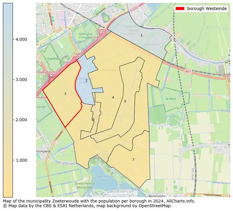 Image of the borough Westeinde at the map. This image is used as introduction to this page. This page shows a lot of information about the population in the borough Westeinde (such as the distribution by age groups of the residents, the composition of households, whether inhabitants are natives or Dutch with an immigration background, data about the houses (numbers, types, price development, use, type of property, ...) and more (car ownership, energy consumption, ...) based on open data from the Dutch Central Bureau of Statistics and various other sources!