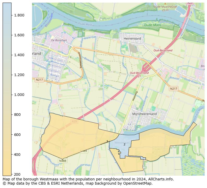 Image of the borough Westmaas at the map. This image is used as introduction to this page. This page shows a lot of information about the population in the borough Westmaas (such as the distribution by age groups of the residents, the composition of households, whether inhabitants are natives or Dutch with an immigration background, data about the houses (numbers, types, price development, use, type of property, ...) and more (car ownership, energy consumption, ...) based on open data from the Dutch Central Bureau of Statistics and various other sources!