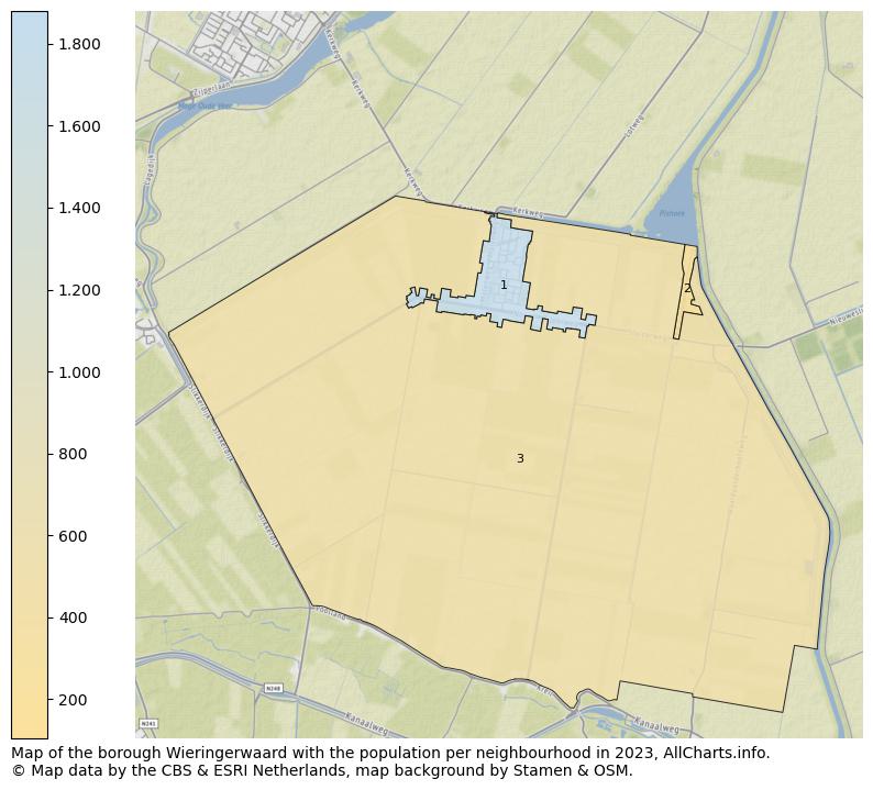 Map of the borough Wieringerwaard with the population per neighbourhood in 2023. This page shows a lot of information about residents (such as the distribution by age groups, family composition, gender, native or Dutch with an immigration background, ...), homes (numbers, types, price development, use, type of property, ...) and more (car ownership, energy consumption, ...) based on open data from the Dutch Central Bureau of Statistics and various other sources!
