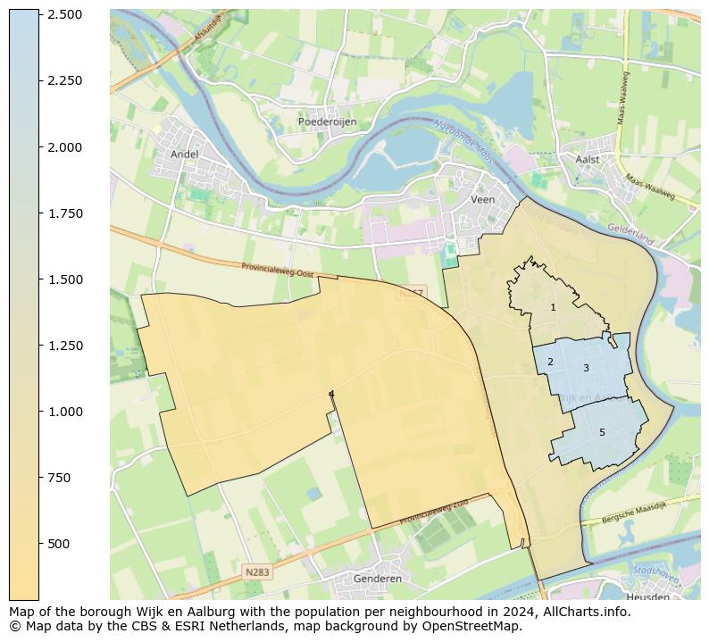 Image of the borough Wijk en Aalburg at the map. This image is used as introduction to this page. This page shows a lot of information about the population in the borough Wijk en Aalburg (such as the distribution by age groups of the residents, the composition of households, whether inhabitants are natives or Dutch with an immigration background, data about the houses (numbers, types, price development, use, type of property, ...) and more (car ownership, energy consumption, ...) based on open data from the Dutch Central Bureau of Statistics and various other sources!