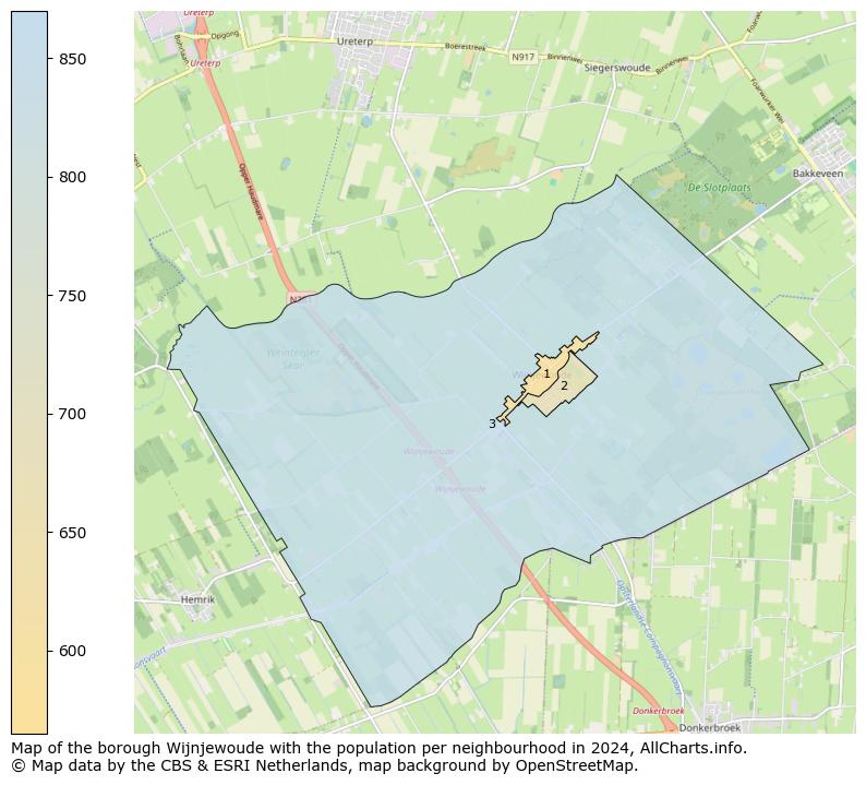 Image of the borough Wijnjewoude at the map. This image is used as introduction to this page. This page shows a lot of information about the population in the borough Wijnjewoude (such as the distribution by age groups of the residents, the composition of households, whether inhabitants are natives or Dutch with an immigration background, data about the houses (numbers, types, price development, use, type of property, ...) and more (car ownership, energy consumption, ...) based on open data from the Dutch Central Bureau of Statistics and various other sources!