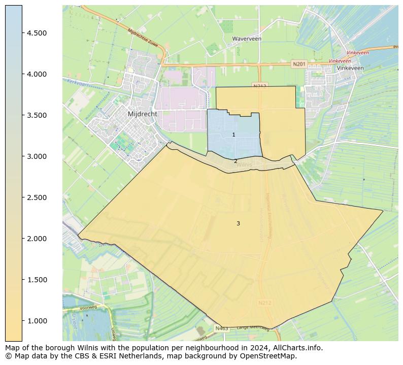 Image of the borough Wilnis at the map. This image is used as introduction to this page. This page shows a lot of information about the population in the borough Wilnis (such as the distribution by age groups of the residents, the composition of households, whether inhabitants are natives or Dutch with an immigration background, data about the houses (numbers, types, price development, use, type of property, ...) and more (car ownership, energy consumption, ...) based on open data from the Dutch Central Bureau of Statistics and various other sources!