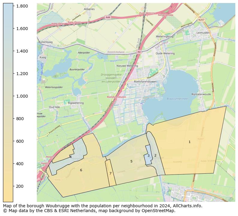 Image of the borough Woubrugge at the map. This image is used as introduction to this page. This page shows a lot of information about the population in the borough Woubrugge (such as the distribution by age groups of the residents, the composition of households, whether inhabitants are natives or Dutch with an immigration background, data about the houses (numbers, types, price development, use, type of property, ...) and more (car ownership, energy consumption, ...) based on open data from the Dutch Central Bureau of Statistics and various other sources!