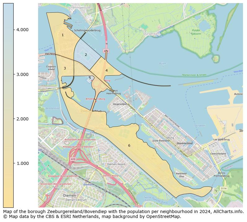 Image of the borough Zeeburgereiland/Bovendiep at the map. This image is used as introduction to this page. This page shows a lot of information about the population in the borough Zeeburgereiland/Bovendiep (such as the distribution by age groups of the residents, the composition of households, whether inhabitants are natives or Dutch with an immigration background, data about the houses (numbers, types, price development, use, type of property, ...) and more (car ownership, energy consumption, ...) based on open data from the Dutch Central Bureau of Statistics and various other sources!