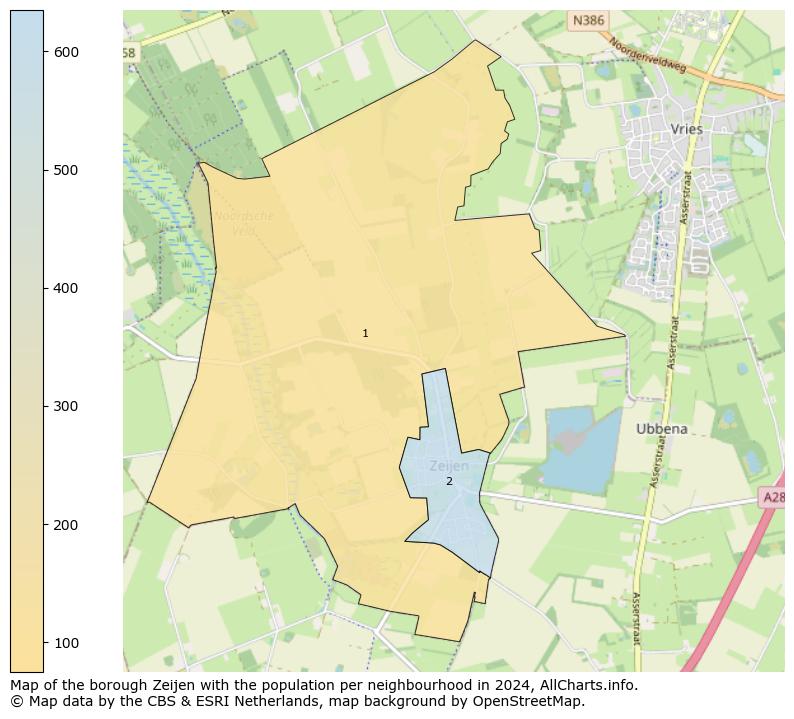 Image of the borough Zeijen at the map. This image is used as introduction to this page. This page shows a lot of information about the population in the borough Zeijen (such as the distribution by age groups of the residents, the composition of households, whether inhabitants are natives or Dutch with an immigration background, data about the houses (numbers, types, price development, use, type of property, ...) and more (car ownership, energy consumption, ...) based on open data from the Dutch Central Bureau of Statistics and various other sources!