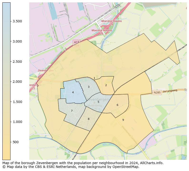 Image of the borough Zevenbergen at the map. This image is used as introduction to this page. This page shows a lot of information about the population in the borough Zevenbergen (such as the distribution by age groups of the residents, the composition of households, whether inhabitants are natives or Dutch with an immigration background, data about the houses (numbers, types, price development, use, type of property, ...) and more (car ownership, energy consumption, ...) based on open data from the Dutch Central Bureau of Statistics and various other sources!