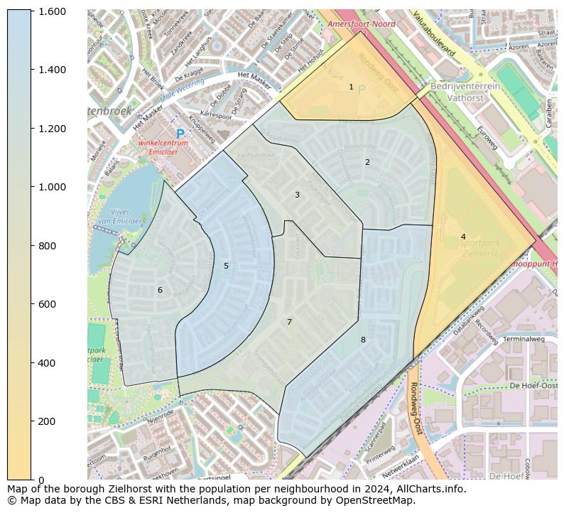 Image of the borough Zielhorst at the map. This image is used as introduction to this page. This page shows a lot of information about the population in the borough Zielhorst (such as the distribution by age groups of the residents, the composition of households, whether inhabitants are natives or Dutch with an immigration background, data about the houses (numbers, types, price development, use, type of property, ...) and more (car ownership, energy consumption, ...) based on open data from the Dutch Central Bureau of Statistics and various other sources!