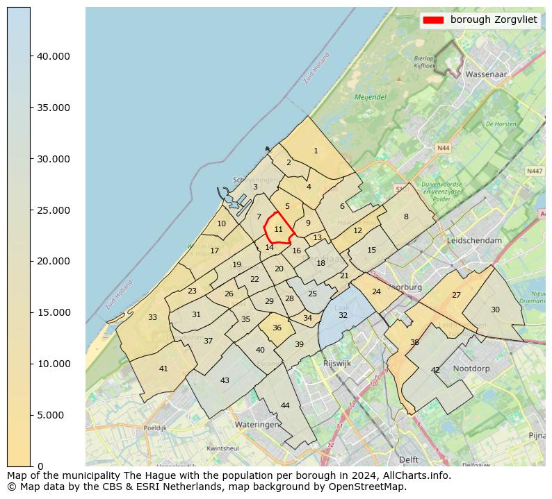 Image of the borough Zorgvliet at the map. This image is used as introduction to this page. This page shows a lot of information about the population in the borough Zorgvliet (such as the distribution by age groups of the residents, the composition of households, whether inhabitants are natives or Dutch with an immigration background, data about the houses (numbers, types, price development, use, type of property, ...) and more (car ownership, energy consumption, ...) based on open data from the Dutch Central Bureau of Statistics and various other sources!