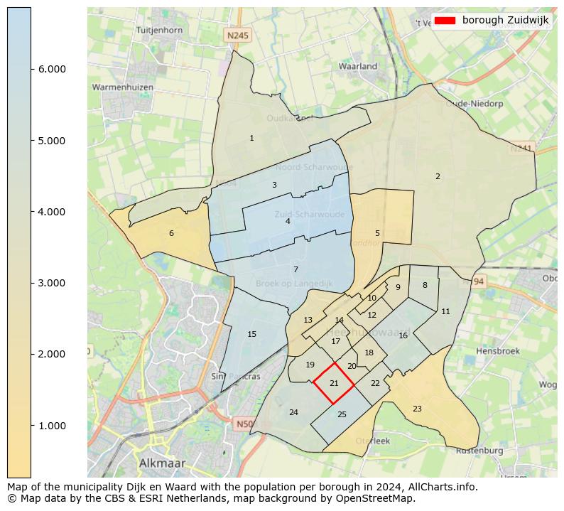 Image of the borough Zuidwijk at the map. This image is used as introduction to this page. This page shows a lot of information about the population in the borough Zuidwijk (such as the distribution by age groups of the residents, the composition of households, whether inhabitants are natives or Dutch with an immigration background, data about the houses (numbers, types, price development, use, type of property, ...) and more (car ownership, energy consumption, ...) based on open data from the Dutch Central Bureau of Statistics and various other sources!